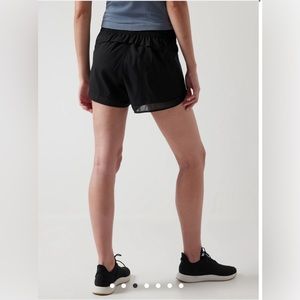 Athleta Mesh Racer Shorts